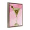 Stupell Industries Slightly Dirty Martini Floater Framed Canvas Wall Art Design by Graffi*tee Studios